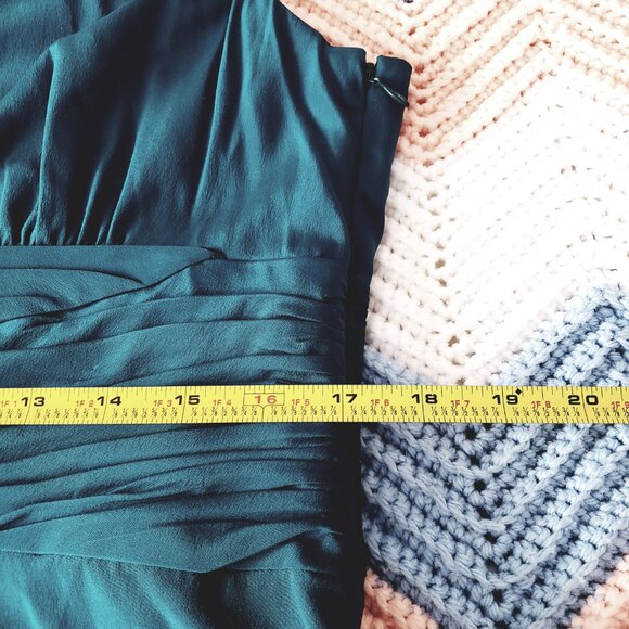 Ann Taylor Silk Draped Empire Waist Sleeveless Cocktail Party Dress - Picture 8 of 12